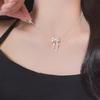 2024 Women's Niche French Ballet Bow Clavicle Pendant Necklace