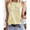 Women's sleeveless vest, casual loose sportswear