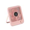 Desk Fan Portable USB Rechargeable Fan180 Tilt Folding Fan With Power Display Ultra Quiet Table Fans Office Home Adjustable Fans
