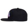Black Baseball Cap Hats Men Snapback Cap Embroidery Letter Sports Flat Brim Hip Hop Cap