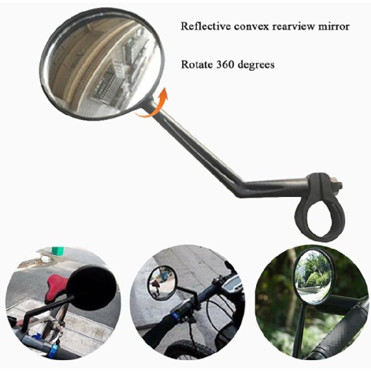 Wide Angles Rear View Bike Mirror Universals Bicycles Handlebar Rearview Mirror 360Degree Adjustable Safety Mirror