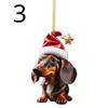 Christmas Ornaments Hanging Decoration Gift Cartoon Cute Dog Christmas Hanging Tree Personalized Pendant Home Party Supplies