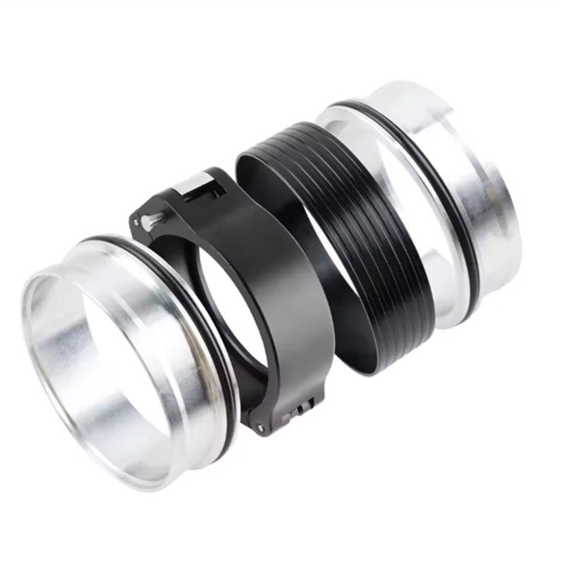 Efficient 3Inch Aluminum Quick Release V Band Clamp 32516 HD Clamp For Intercooler Pipe Clamp Throttle Needle Style Black Silver