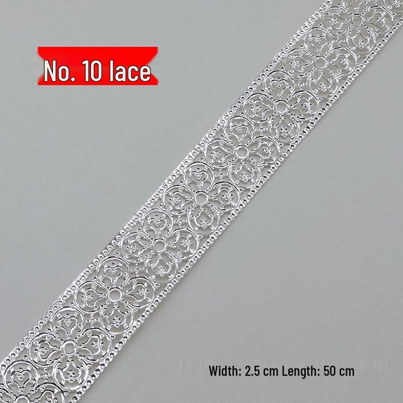 Decorative Wrought Iron Lace Strips In Gold & Silver for Photo Frames