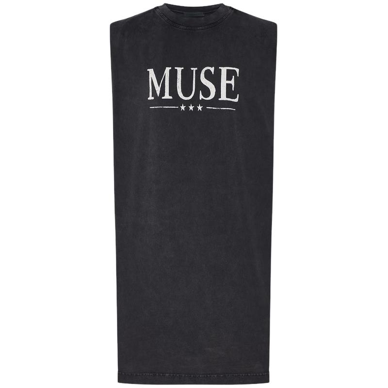 

MO&Co. Relaxed Fit Mottled Print Cotton Dress M