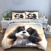 "Elegant Dog Portrait Set for Decor" Exquisite Three-piece Bedding Set Gift for Kids and Adults