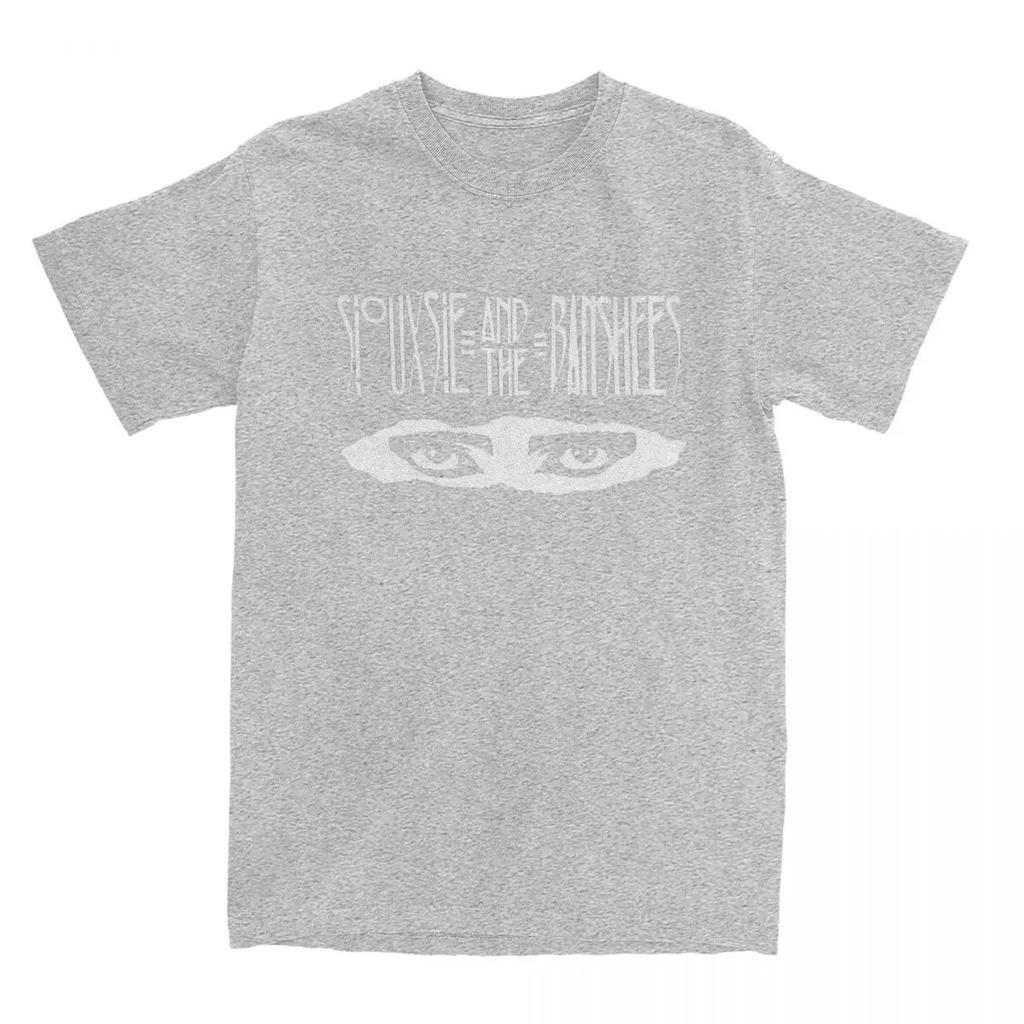 Horror Goth 80s Cool T Shirt Siouxsie and Banshees Punk Music Merch T Shirt O Neck Print Cotton Short Sleeve Casual Loose Tops