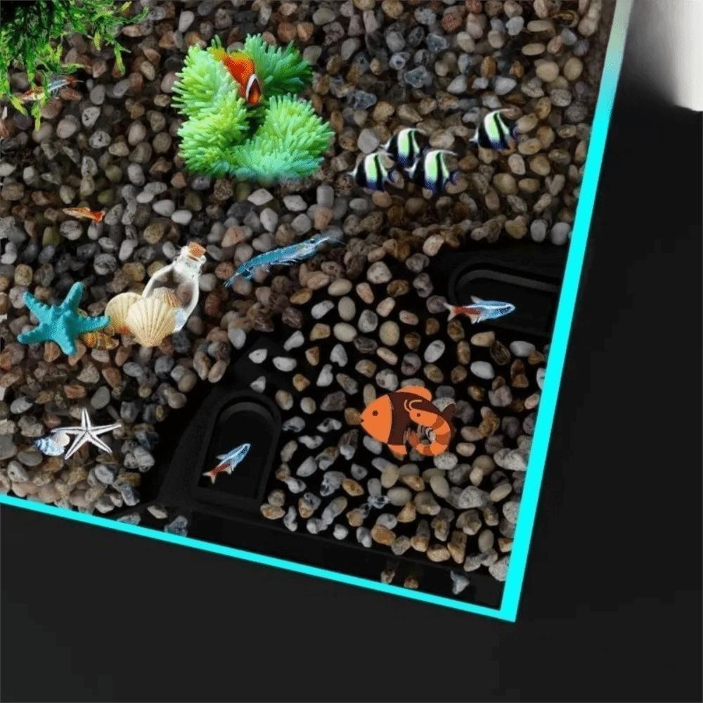 Tunnel Structure Small Fish Shrimp Concealed Room Hideouts  Suitable for 20-60cm Wide Aquarium
