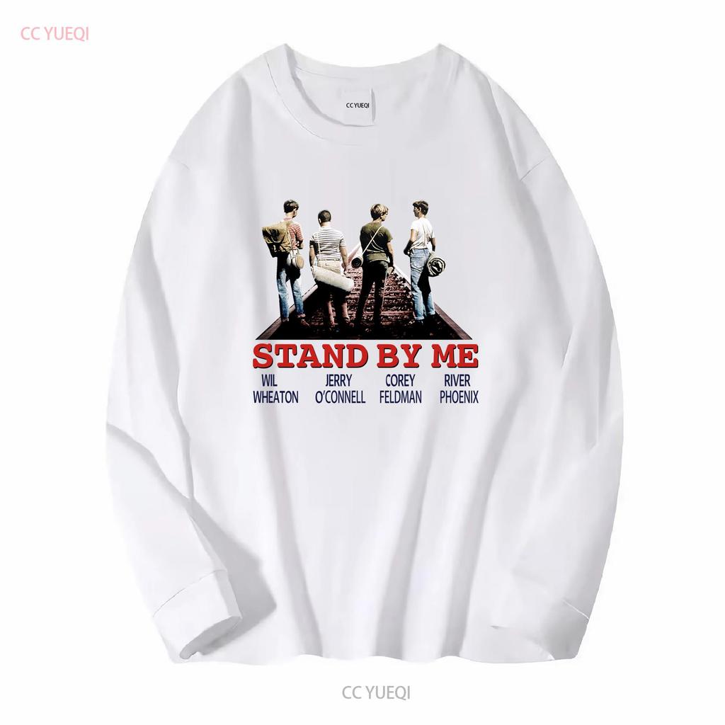 Stand By Me T-Shirt B87 Klassischer Comedy-Filmplakat Retro Cooles Oberteil Vintage Gewaschen Mode-Designer-Kleidung Stilvoll Atmungsaktiv
