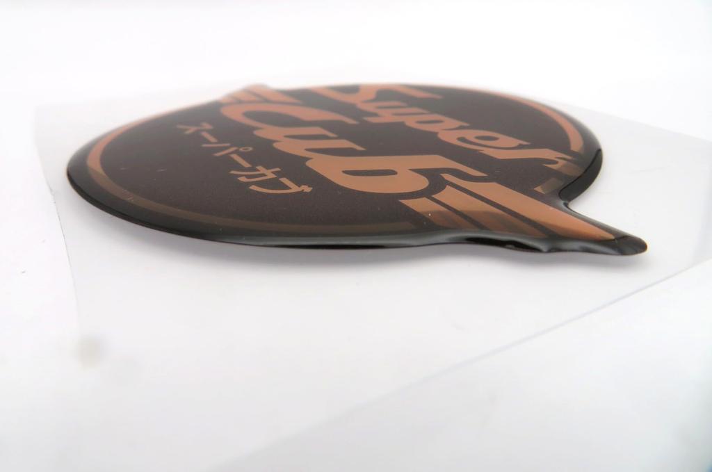 Genuine Honda Super Cub Logo 3D Sticker Leg Shield Emblem