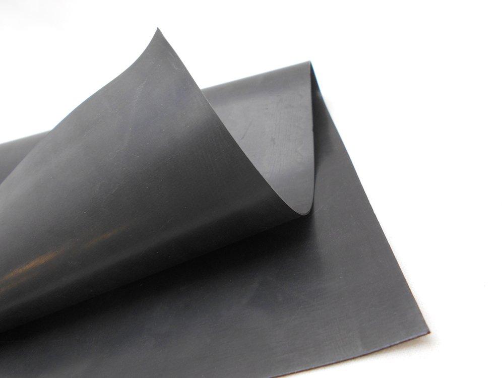 Waki Sangyo NR Rubber Thick X 100mm Wide X 100mm Cushioning 1 Sheet Sheet, Black, 0.5mm Long, Anti-Slip Material, GS-01,