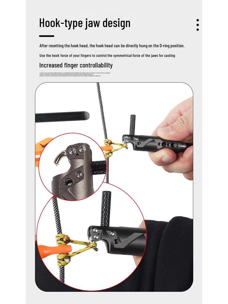 Liberação Automática para Arco e Flecha de Uso Duplo com Polia, Cinta para Braço de Arco, Bola de Aço, Clipe de Pulso para Tiro com Arco ao Ar Livre