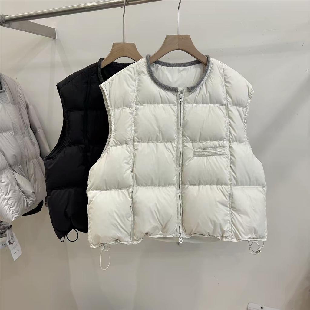 Autumn and winter new down vest vest women's loose casual sleeveless vest warm vest