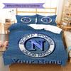 SSC Napoli Custom Name Pattern Bedding,Quilt Set Quilt Cover Pillowcase Home Birthday Gift(1 * duvet cover + 2 * pillowcase, without core)