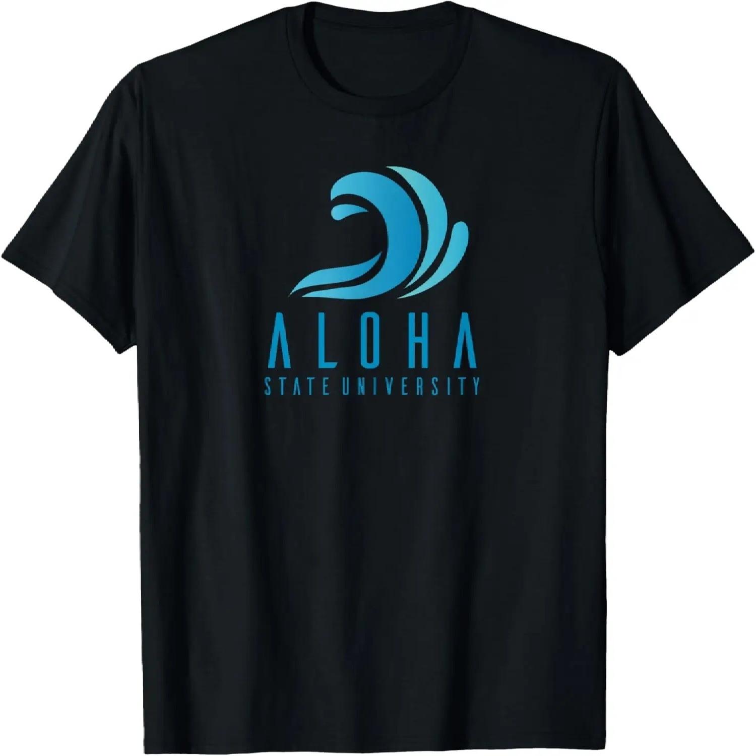 

Onekai Hawaii Vintage Aloha State University Cotton T-Shirts T-Shirt S чёрный