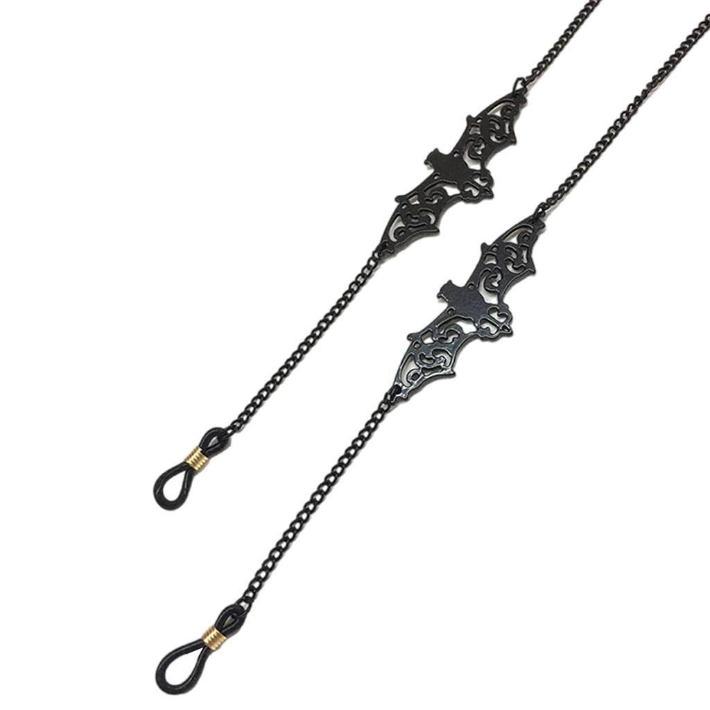 Eyeglass Chain Holder Reading Glasses Cord For Women Halloween Glasses Chain Dark Bat Cord Strap Eyeglasses Cord Holder