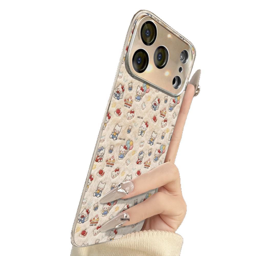 Lambskin Phone Case for Apple 17 and Previous Models (16 Pro, 15 Pro Max, 14, 13 Drop-Proof, 12) - Cute and Stylish Design