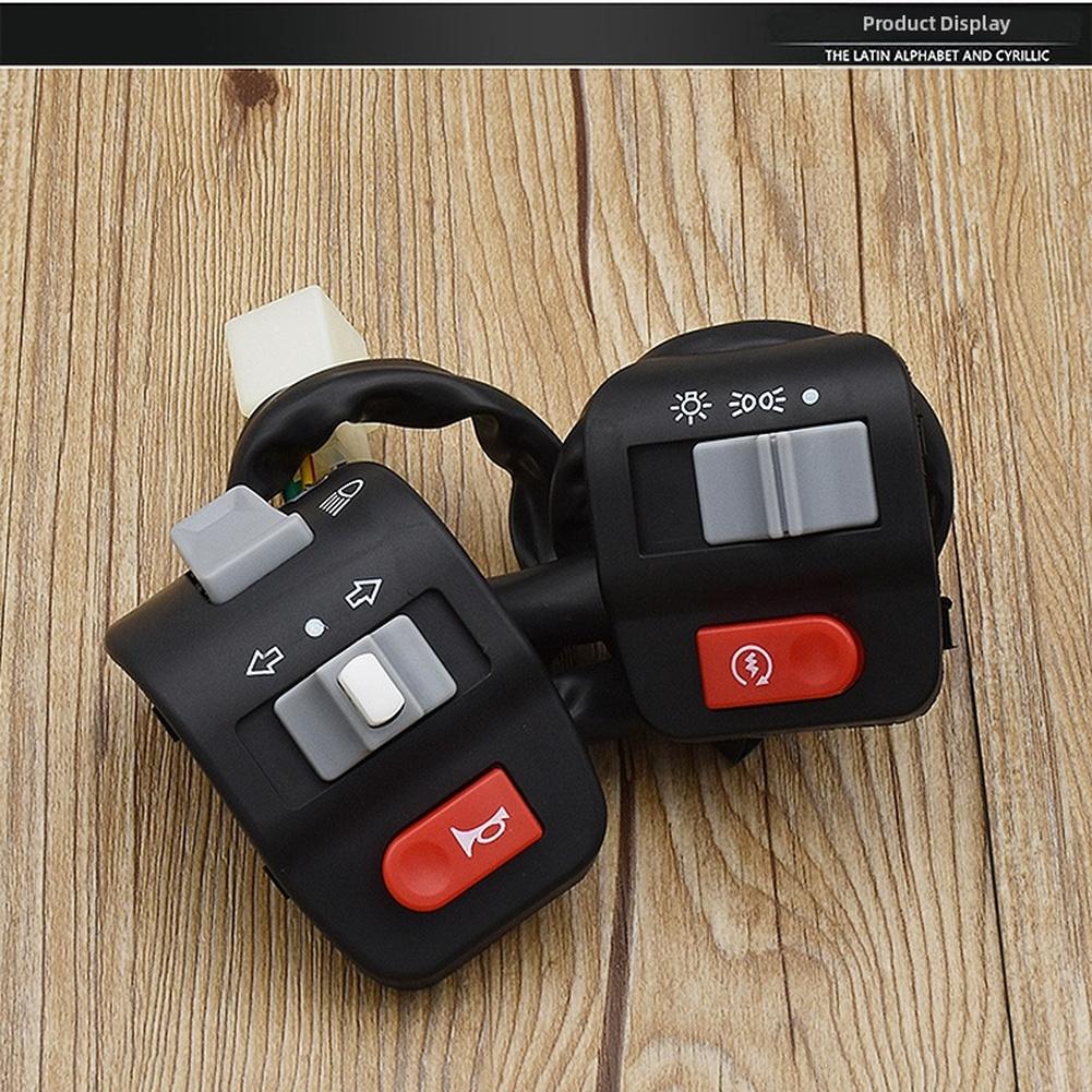 High Compatibility Switch Pair for Motorcycles Scooters For Electric Scooters with Left Right Controls and 9 Pin Connector