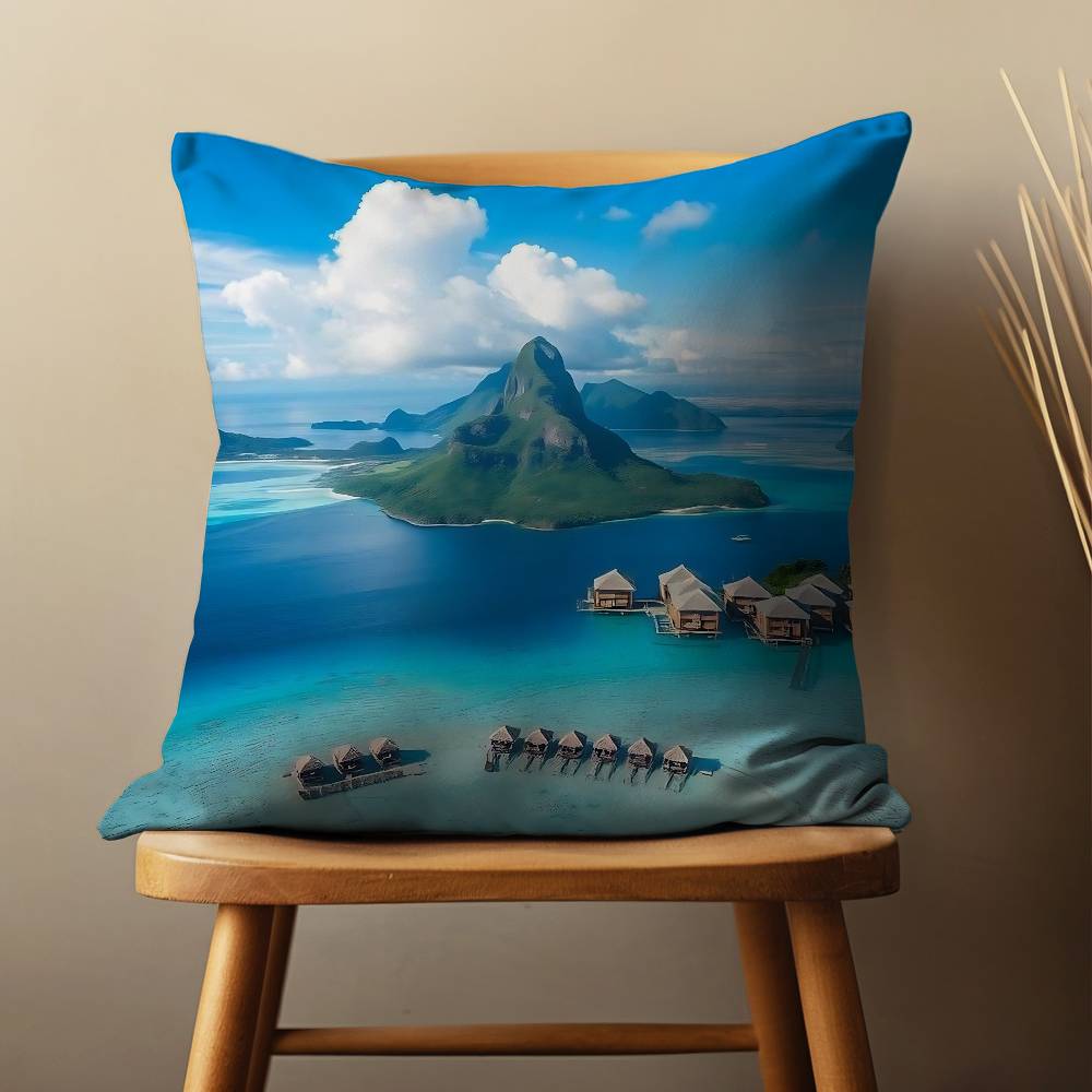 

Maldives Map Art Throw Pillow Case Living Room Sofa Cushion Cover For Home Bedroom Decoration And Protector 30cmx30cm