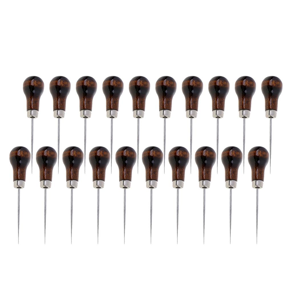 20 Leather Craft Scratch Awl Tool Pin Sewing Punch Stitching