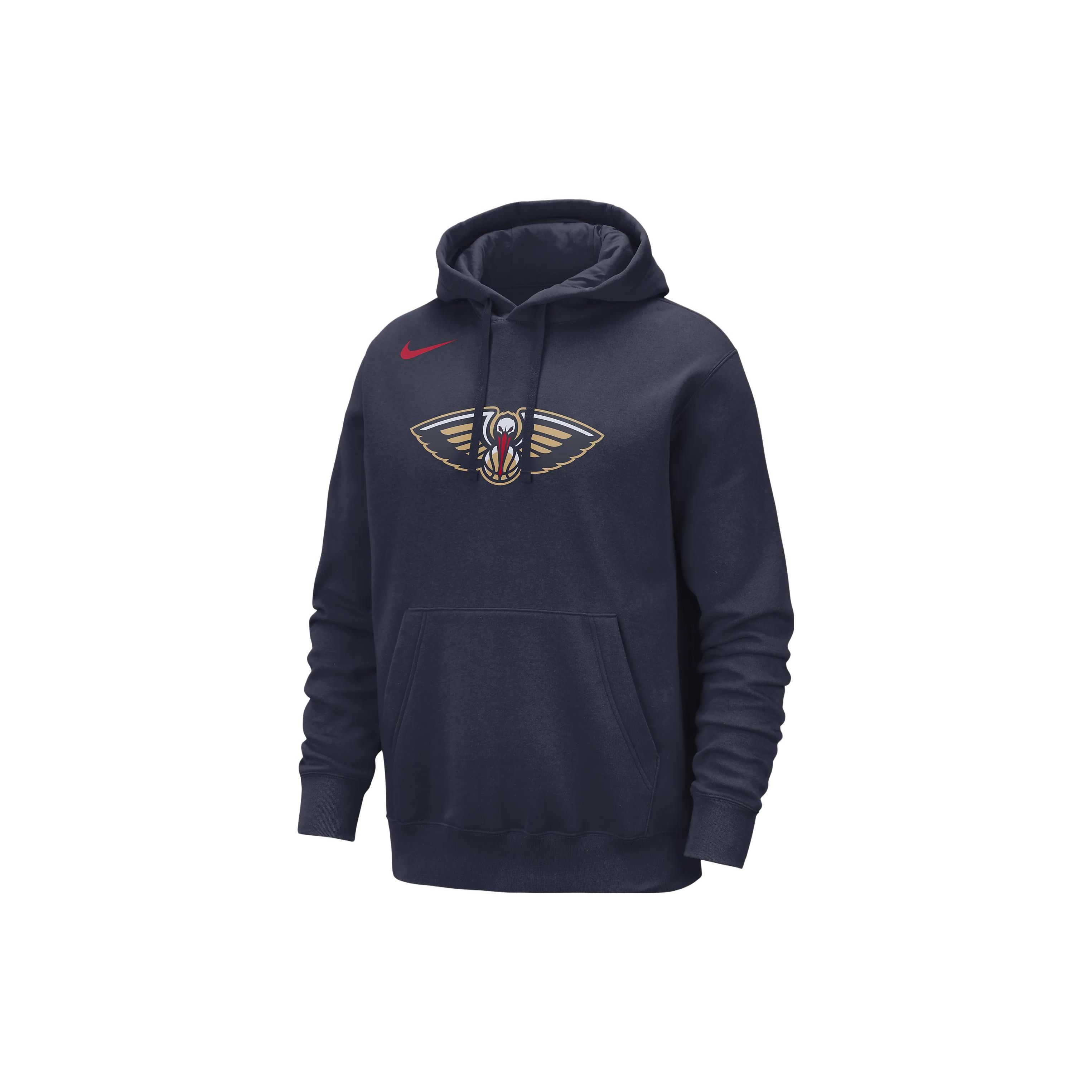 

Nike New Orleans Pelicans Club Logo Printed Drawstring Hoodie Men hoodies Navy-Blue FB4767-419 L