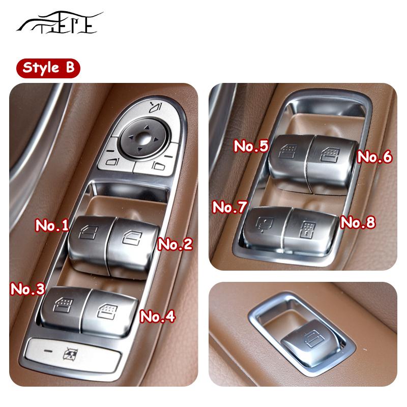 The Car Window Button for Mercedes Benz W213 E-Class E200 E300 E350 E320 Window Regulator Switch Button Electric Control Cover