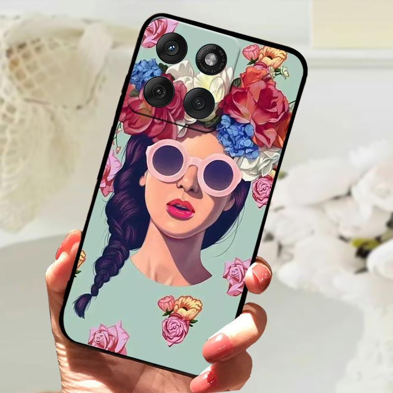 Modne Etui Dla Motorola Edge 60 Fusion 5G Odporny na Wstrząsy Zderzak Miękkie Pokrowiec na Telefon Dla Moto Edge60 Fusion Silikonowe Ochronne Etui