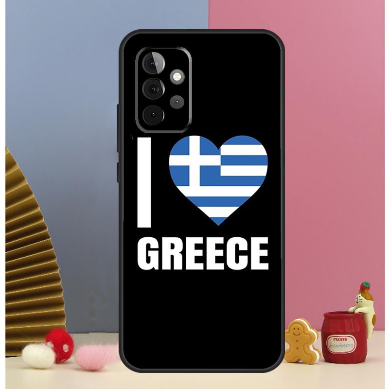 Greece Greek Flag Cover For Samsung Galaxy A53 A33 A52 A32 A22 A12 A13 A23 A51 A71 A14 A34 A54 A15 A25 Case