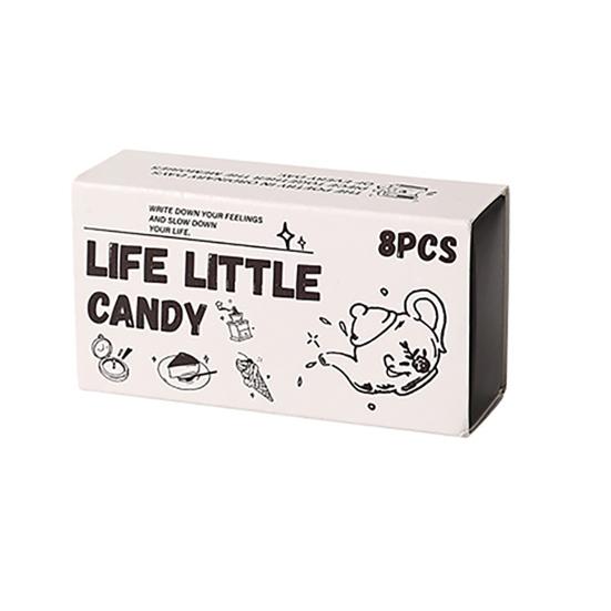 8 Adet/Set Ahşap ve Kauçuk Damga Dekoratif Ahşap Damgalar Retro Yaşam Temalı Damgalar Scrapbook Kartlar Zarf Kendin Yap El İşi Planlayıcı Günlük İçin