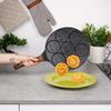 Granite egg pan 7 holes BLACK&WOOD 26 cm