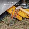 Boundless Voyage Tent Set of or Titanium Outdoor Camping for Hard and Tarp Segs of Ti4005P Segs, 4, 8, 12, Ultra-Hard, Wear-Resistant Alloy, Gear,