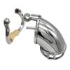 Ergonomické zařízení pro mužskou cudnost Stealth Lock z nerezové oceli, klec na penis, zámek na penis, erekční kroužek, pás cudnosti, S057