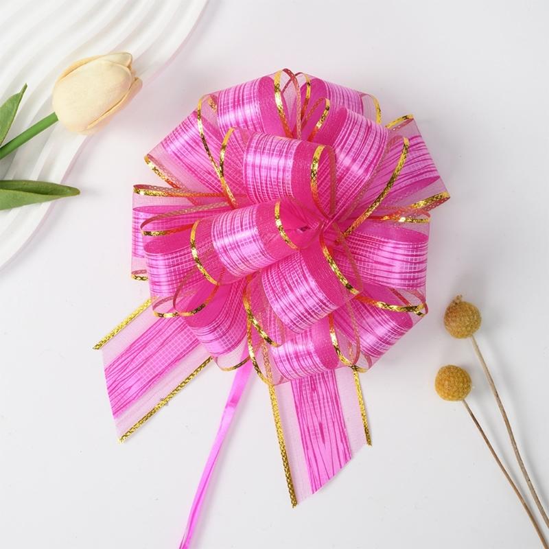 20 Pieces Pull Bows Gift Wrapping Pull Bows Ribbon Pull Bows for Christmas Wedding Baskets Valentine's Day Bows Multicolor