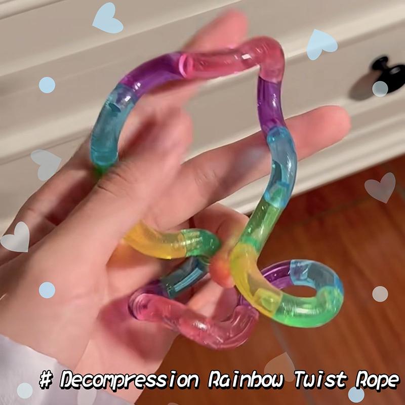 Giocattolo Twist Tangle di Cristallo Allenamento dell'Attenzione Sollievo dallo Stress Giocattolo Scherzoso Creativo Giocattolo Sensoriale Deformabile Per Bambini Adulti Gadget per Feste