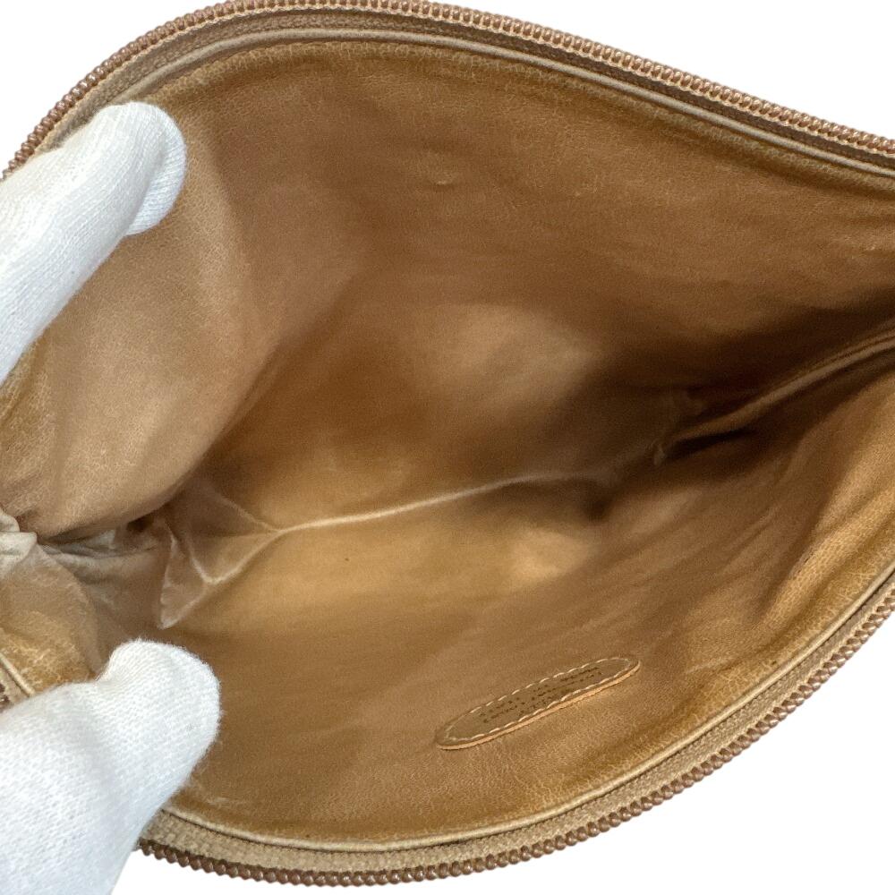 BALLY Pochette Vintage All-over Pattern PVC Shoulder Bag Brown PVC Used