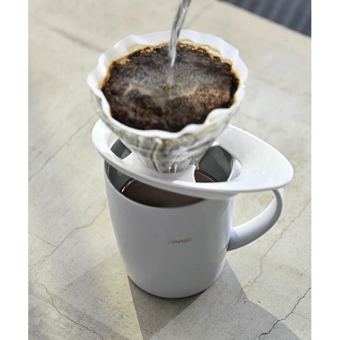 HARIO V60 Heatproof Glass Dripper 01 1-2 Cup White VDGR-01-W