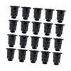 20x Net Pots for Hydroponics Cups with Sponge, Plant Nursery Basket Bucket Container Slotted