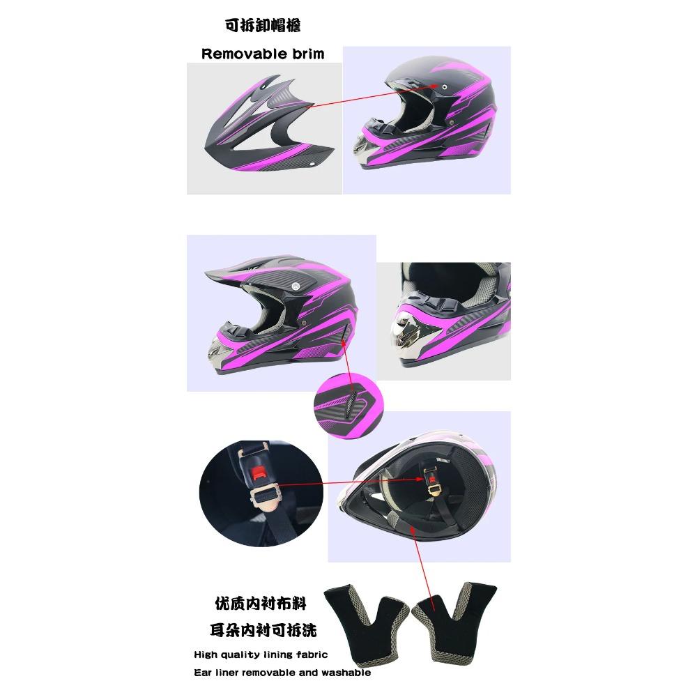 2019 New Flip Up Motorcycle Helmet Children Motocross Off Road Helmet Atv Dirt Bike Downhill Mtb Dh Racing Helmet.