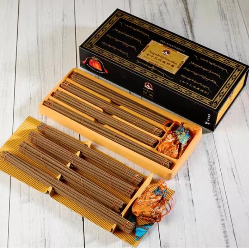 

Тибетский ладан, изготовленный вручную из натуральных ингредиентов по древним методам в Сицзане, поставляется в подарочной коробке с саше, успокаивает ум, медитация Incense sticks