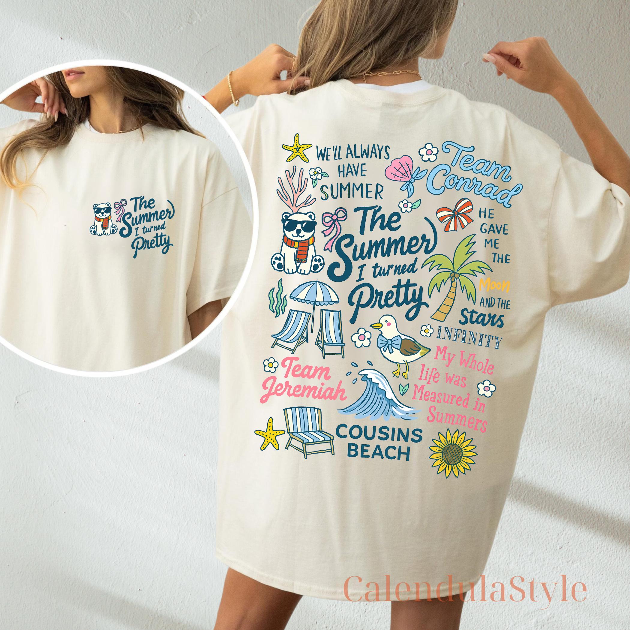 Summer Beauty Conrad Team Jeremiah Team Cousins Beach both Sides Conrad Fisher Tshirt Summer Beach Tshirt S