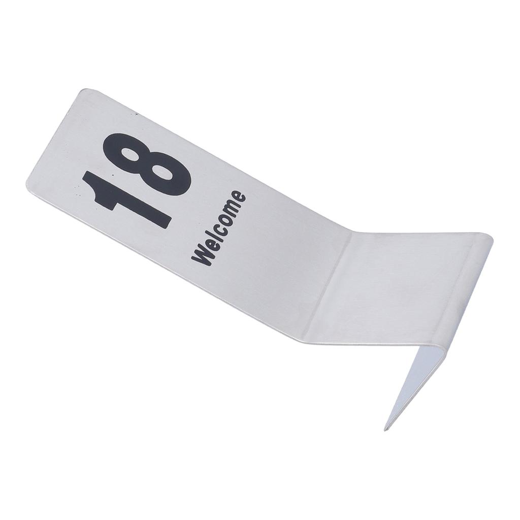 10PCS Table Number Cards Stainless Steel DoubleSided Digital Sign Seat Card 1120 Number