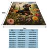 A Small Black Dog Design Flannel Blanket, Soft Warm Throw Blanket Nap Blanket For Couch Sofa Office Bed Camping Trave Blanket