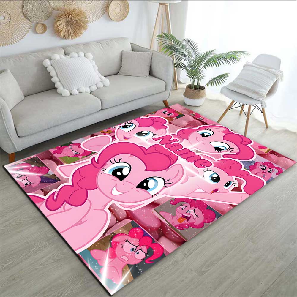 Little Pony (17) Customize your name rug, office chair cushion, home bedroom living room gift.