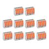 10Pcs Wire Block Clamp Terminal Quick Conductor Flexible Hard Cable Connector PCT215