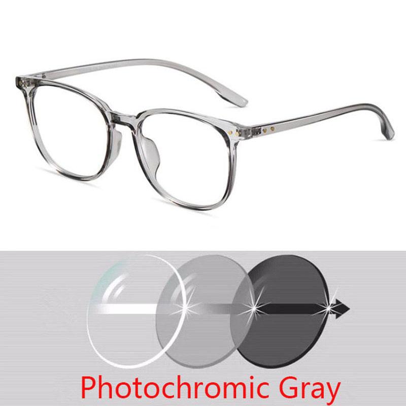 TR90 Frame Square Glasses Frame Women Men Blue Light Blocking UV400 Short-sight Eyewear Prescription 0 -0.5 -0.75 To -6.0