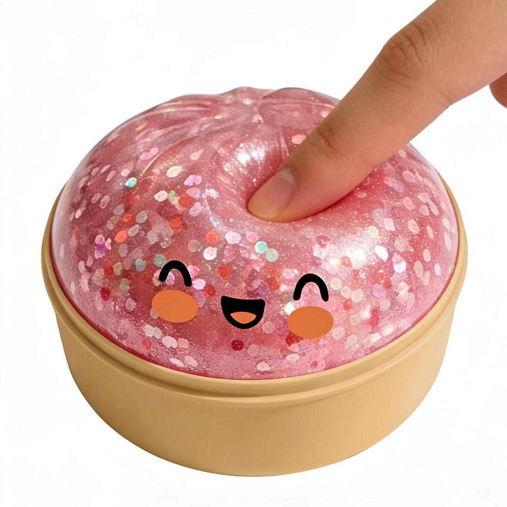 Glitter Squishys Dumpling Stress Relief Ball Simulation Dumpling Ball Squeeze Reliever Dough Ball Anti Stree Toys