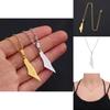 Stylish Geometric Stainless Steel Map Pendant Necklace For Women Israel And Palestine