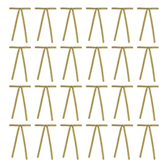 24 Pcs Christmas Velvet Bows Pre-Tied Ribbon Bows Vintage Wreath Bow for Gift Wrapping Christmas Tree Door Garland Home Decor Party Celebrations