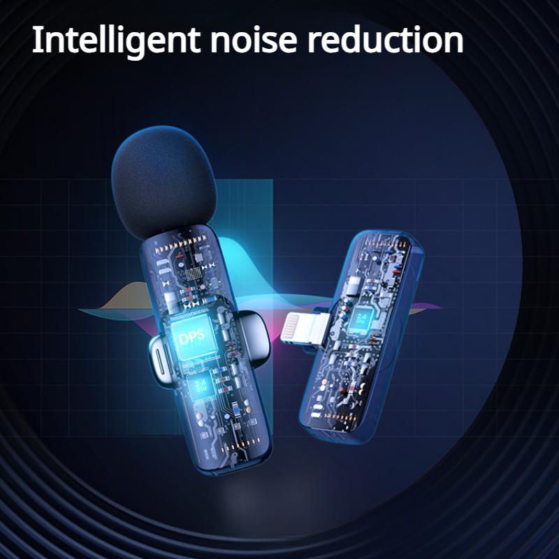 Wireless Lavalier Microphone Radio Reception Intelligent Noise Reduction Microphone Live Streaming Dedicated Equipment High-definition Microphone
