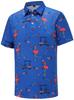 Short Sleeve Polo Shirt with Equestrian Horse Print, Casual Stylish Top